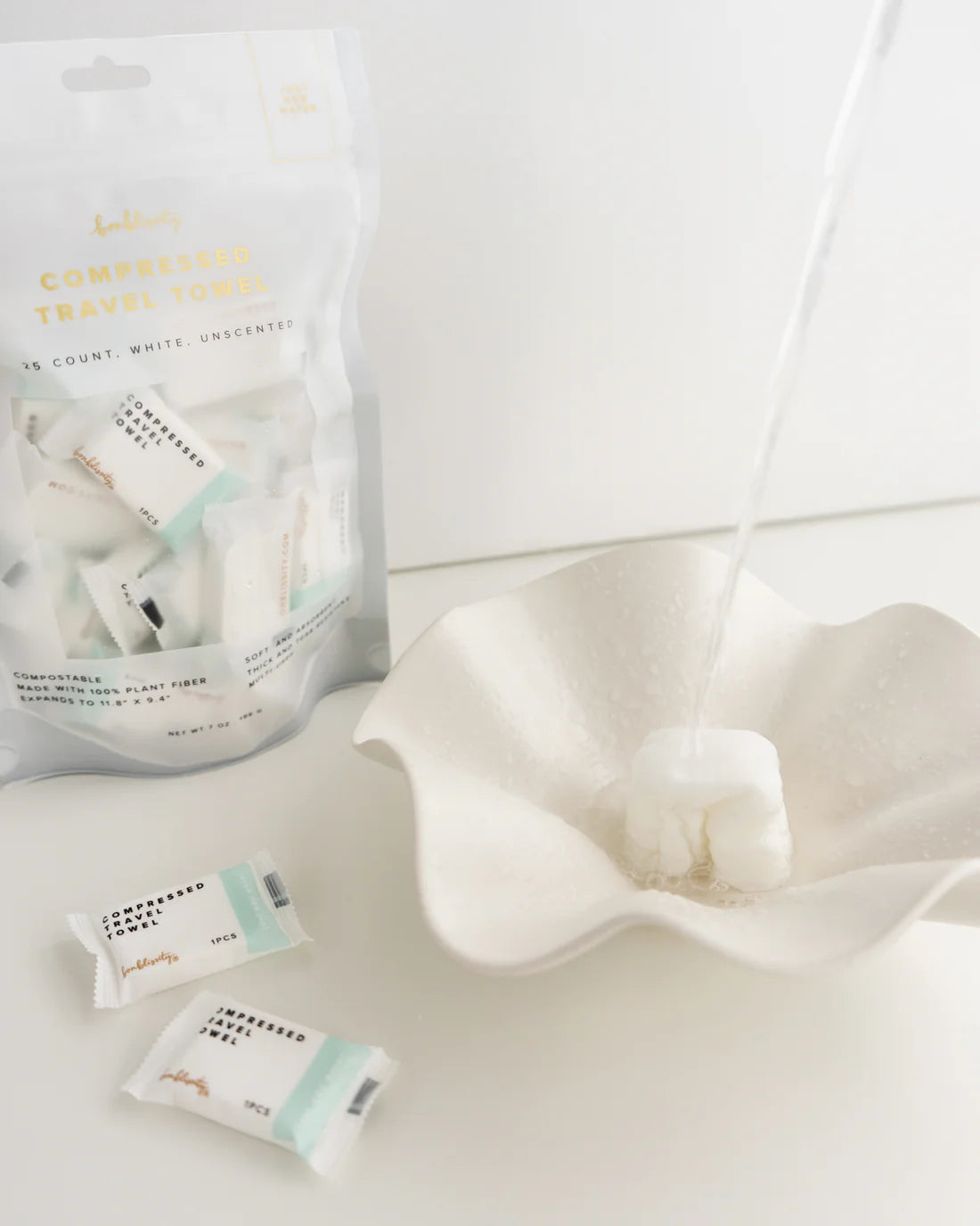 Bonblissity - Compressed Travel Towel Pack - 25 pcs