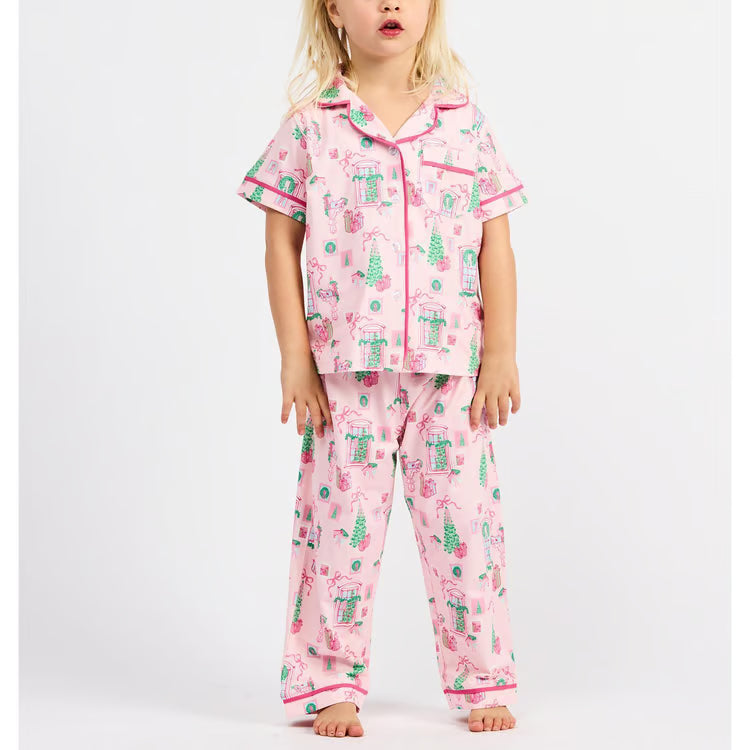 MS - Charlotte Toddler PJ Set (SSP) - Christmas Cottage