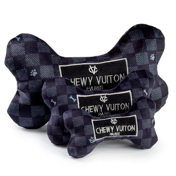 Extra Large Black Checker Chewy Vuiton Bone - Ascension Golf Carts, LLC