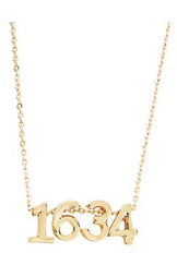 1 Chronicles 16:34 Gold Necklace