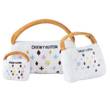 Small White Chewy Vuiton Handbag - Ascension Golf Carts, LLC