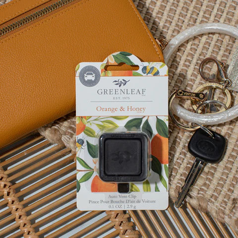 Greenleaf - Orange and Honey Auto Vent Clip