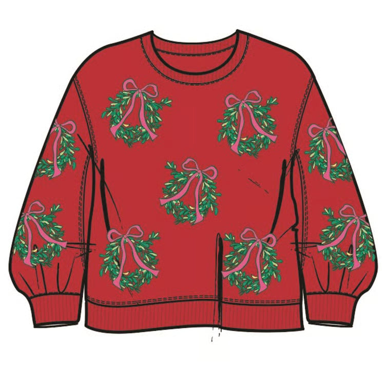 MS - Millie Sweatshirt - Berry Wreaths