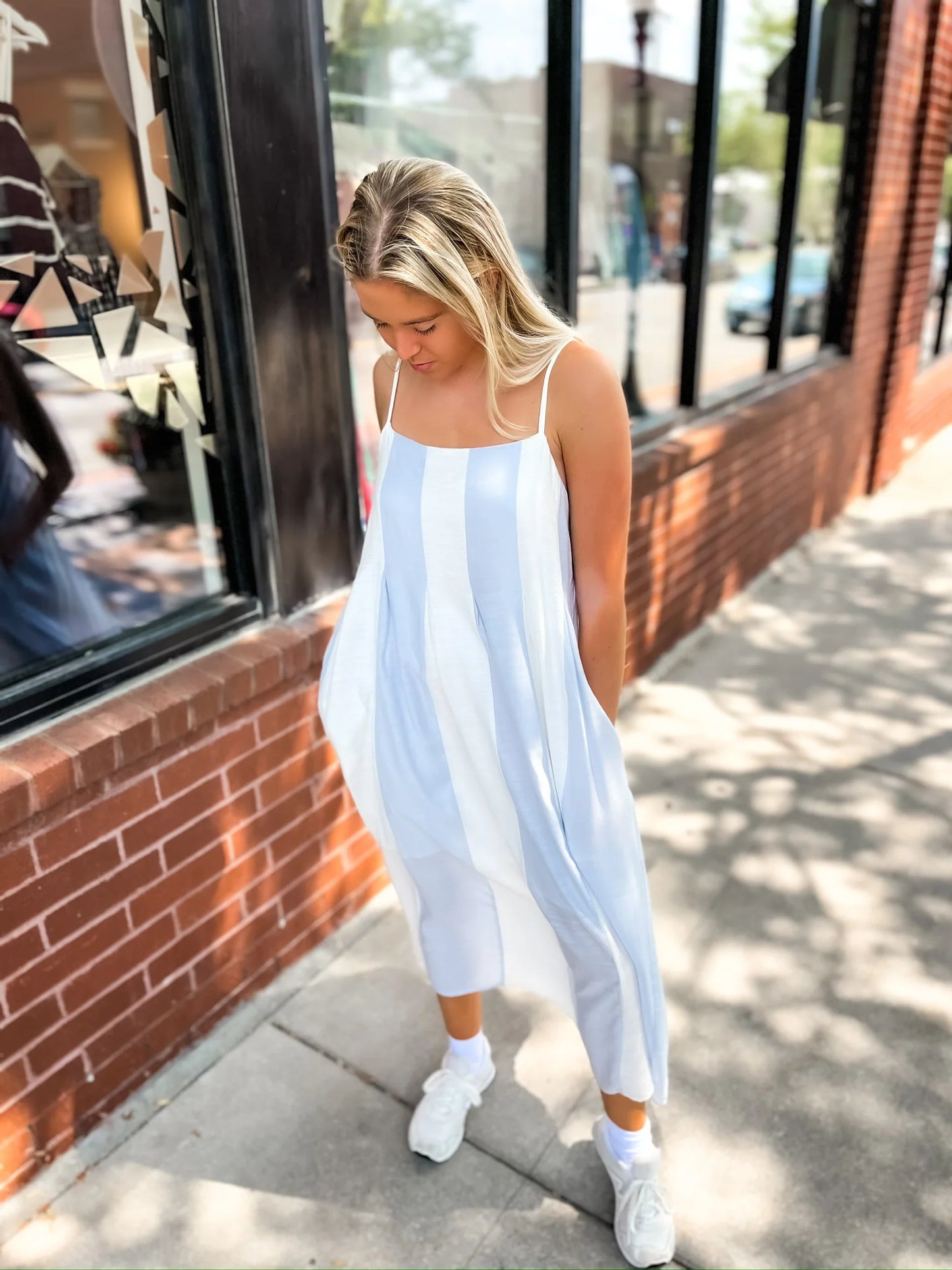 Wishlist - Colorblock Stripe Midi Dress