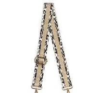 Leopard and Gold Purse Strap