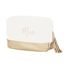 VIV&LOU - Creme "MRS" Cosmetic Bag