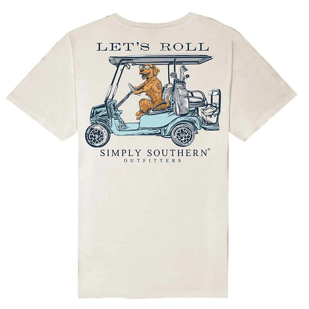Simply Southern - "Let's Roll" Golf Cart Shirt Adult