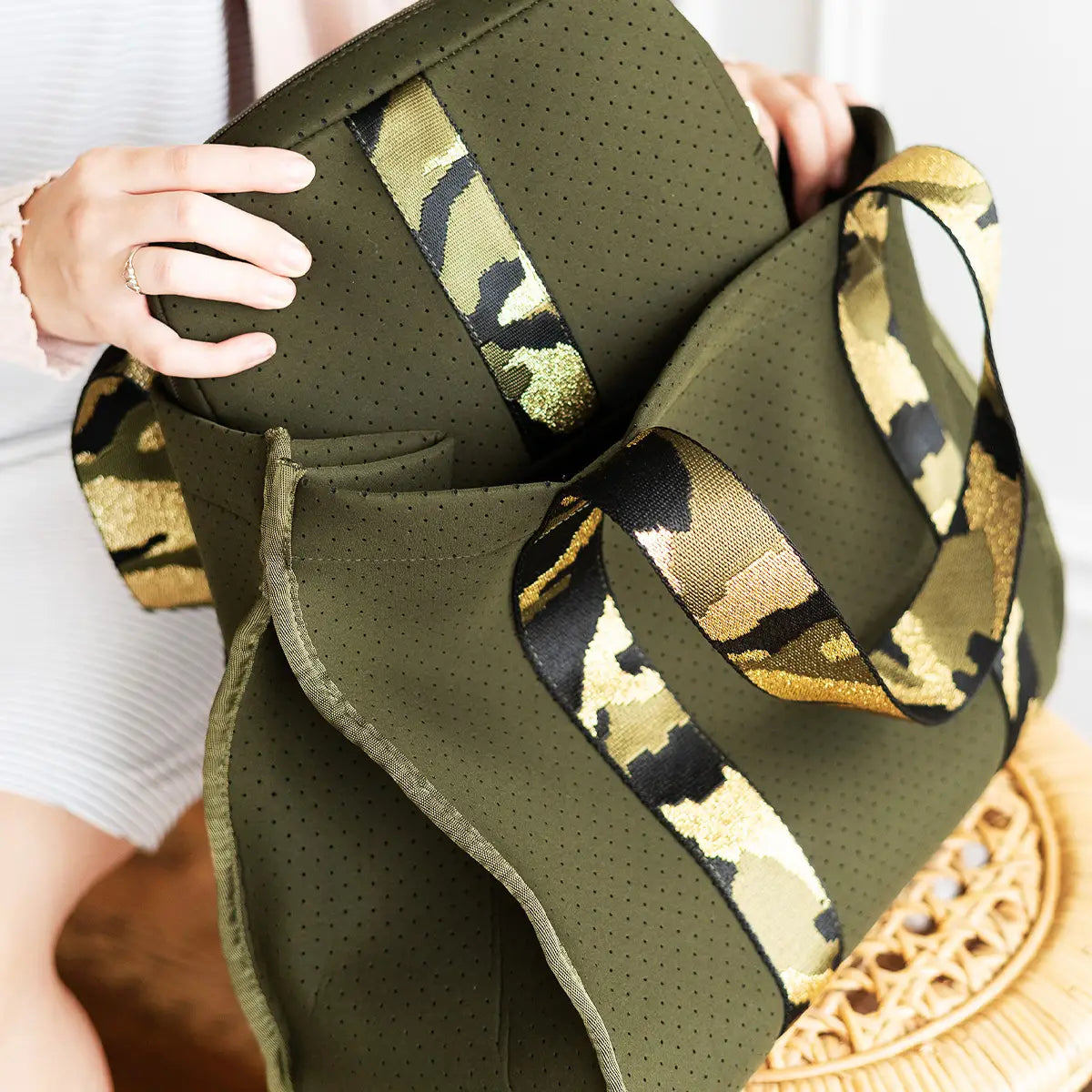 Camo Neoprene Tote - Ascension Golf Carts, LLC