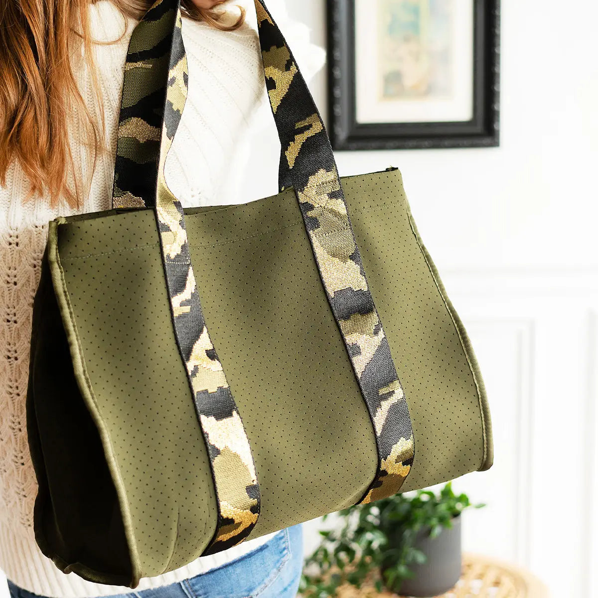 Camo Neoprene Tote - Ascension Golf Carts, LLC