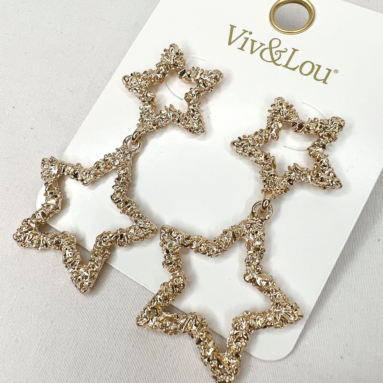 You Are A Star Gold Earrings - Ascension Golf Carts, LLC