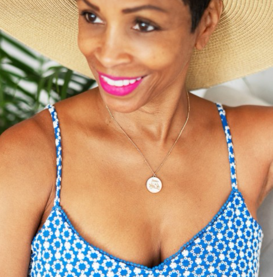 White Golf Cart Necklace - Ascension Golf Carts, LLC