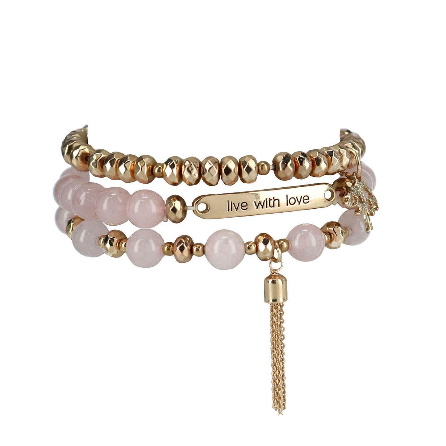 Soul Stacks Live With Love Beaded Stretch Bracelets - Ascension Golf Carts, LLC