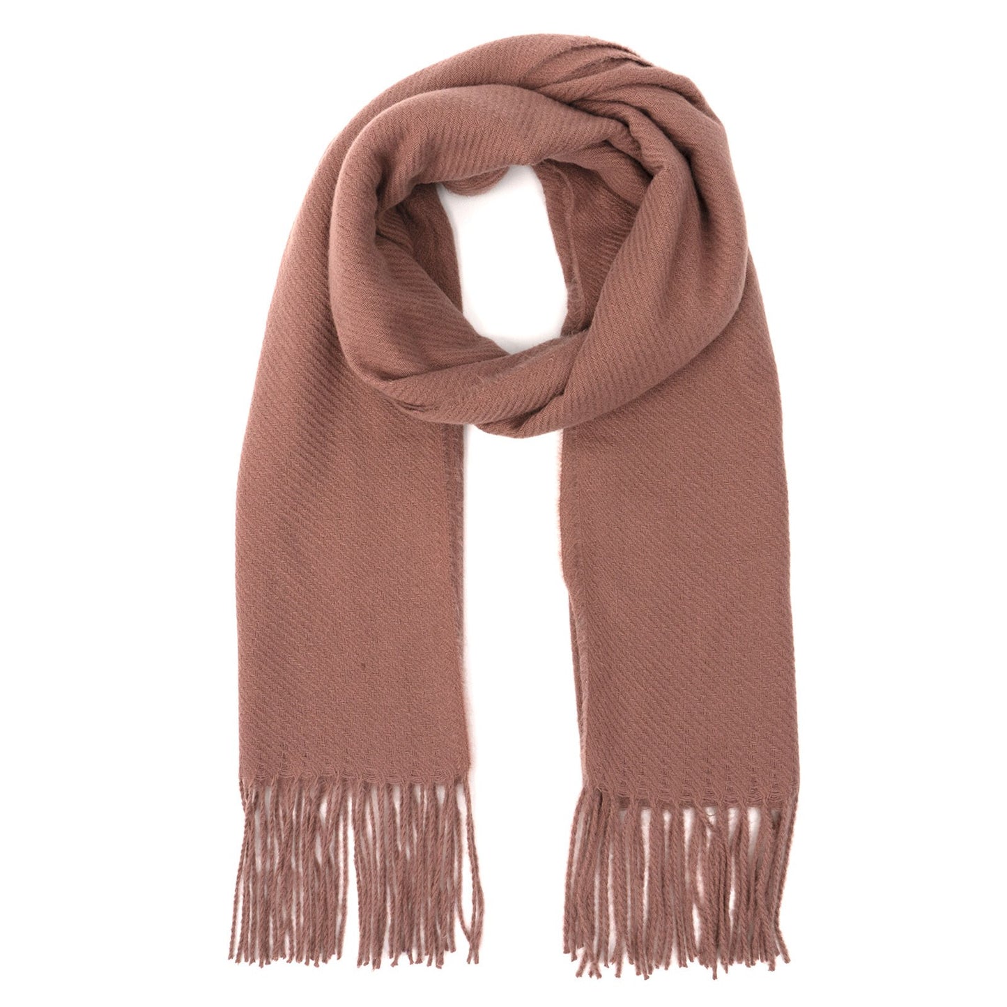 Pink Britts Knits Common Good Fringe Scarf - Ascension Golf Carts, LLC