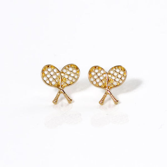TRS - Racquet Stud Earrings