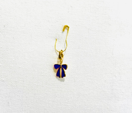 MM - Sophie Luxe Enamel Bow Charm Purple & Gold