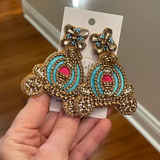 Princess Carriage Earrings
