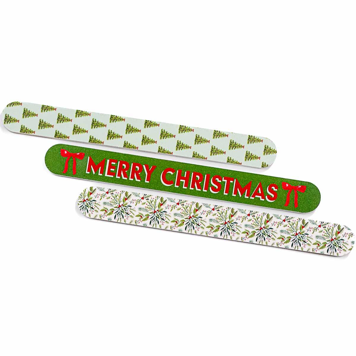 Holly Jolly Nail File Set (3 pack)