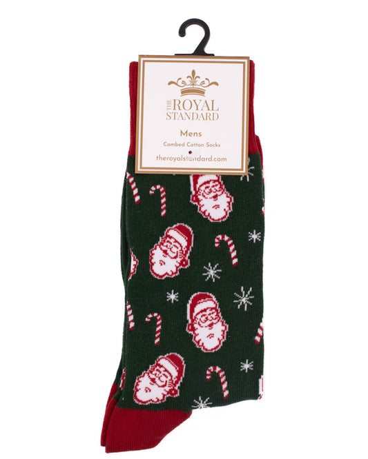 Men's Candy Cane Christmas Socks