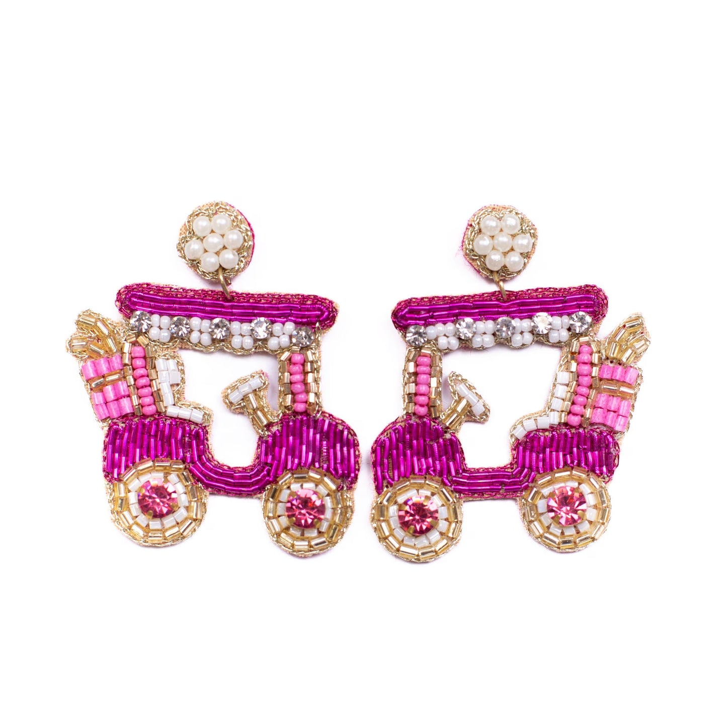 TRS - Golf Cart Beaded Earrings