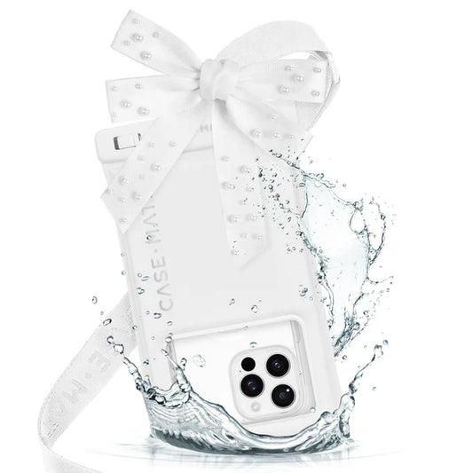 Case-Mate : Ivory Pearl Bow Waterproof Floating Pouch