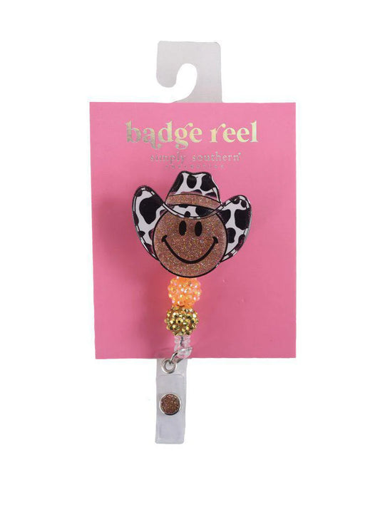 Smiling Cowboy Badge Reel