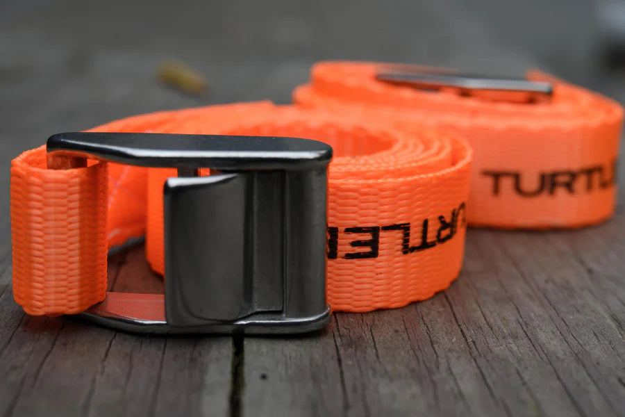 TURTLEBOX - White Tie-Down Straps