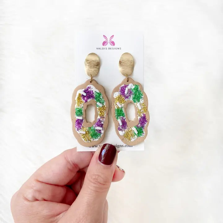 King Cake Earrings