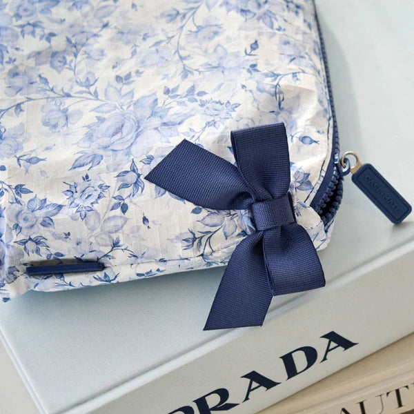 Case-Mate : Something Navy Bow Crinkle Makeup Bag