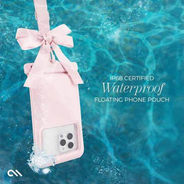 Case-Mate : Ballet Pink Bow Waterproof Floating Pouch