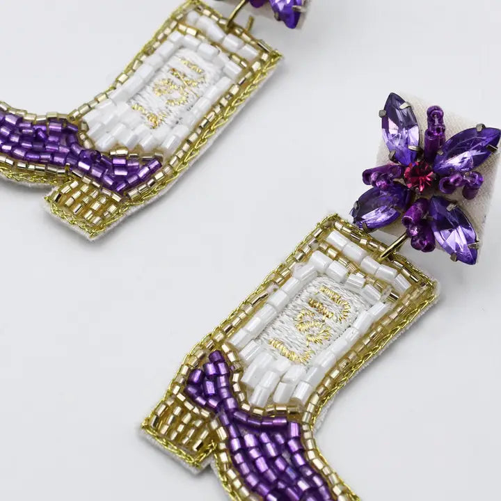 LSU Boot Earrings