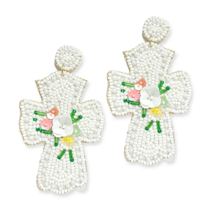 We Are Healed Cross Earrings