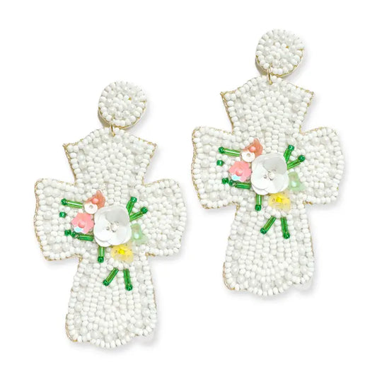 We Are Healed Cross Earrings
