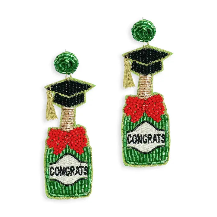 Toss the Tassel Graduation Earrings