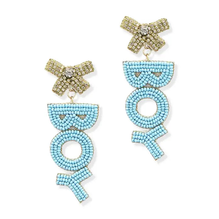 It's A Boy Earrings