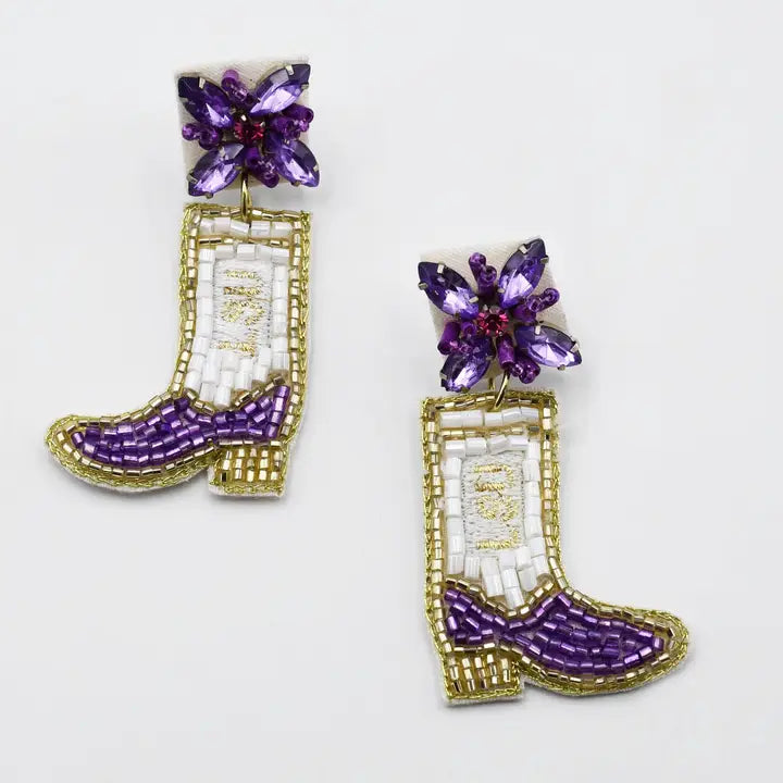 LSU Boot Earrings
