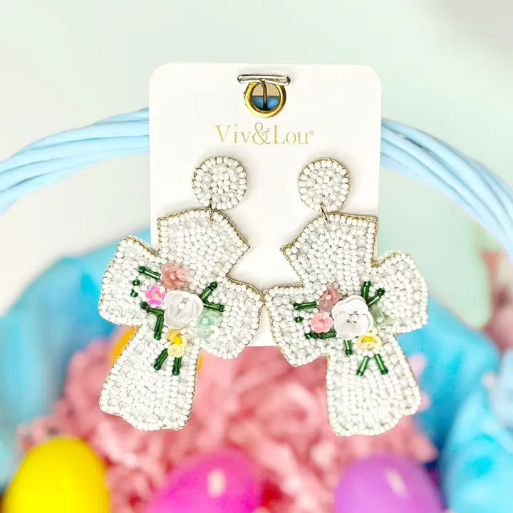 We Are Healed Cross Earrings