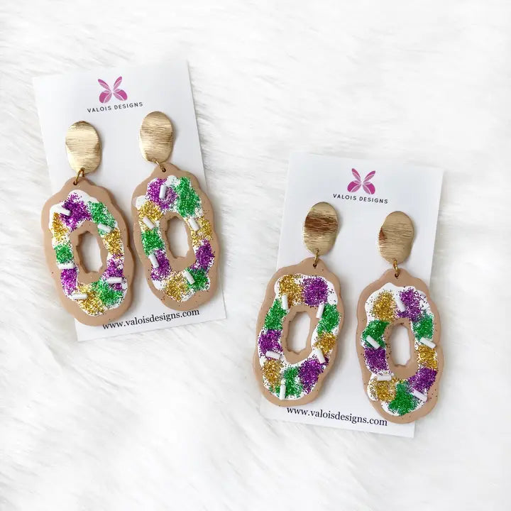 King Cake Earrings