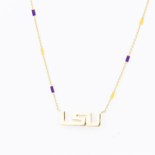 MM - LSU Pendant Necklace