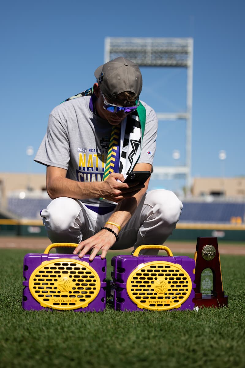 TURTLEBOX - Purple & Gold Gameday Edition (Original Gen 3) Speaker