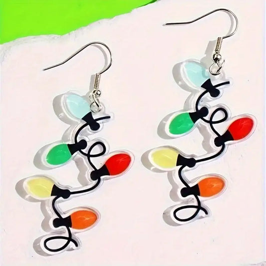 Christmas Light Earrings