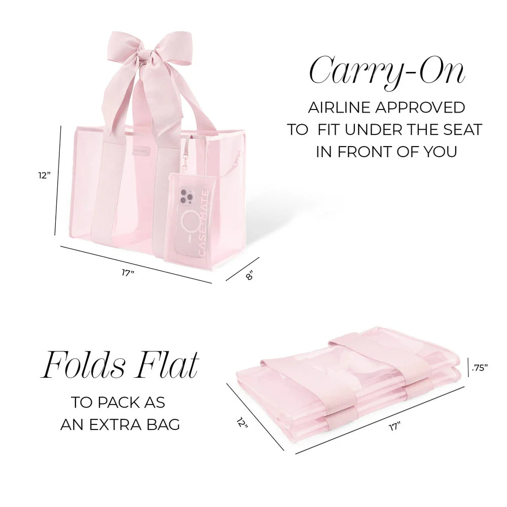 Case-Mate : Ballet Pink Bow Jelly Tote