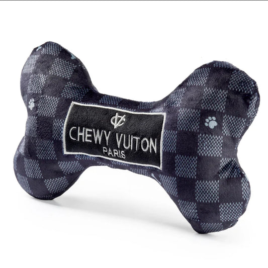 Small Black Checker Chewy Vuiton Bone - Ascension Golf Carts, LLC