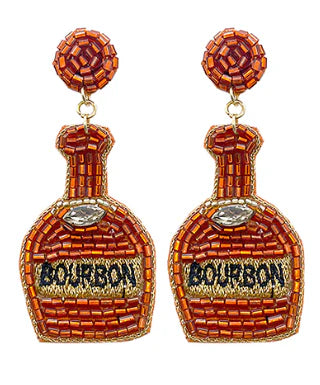 Beaded Bourbon Earrings