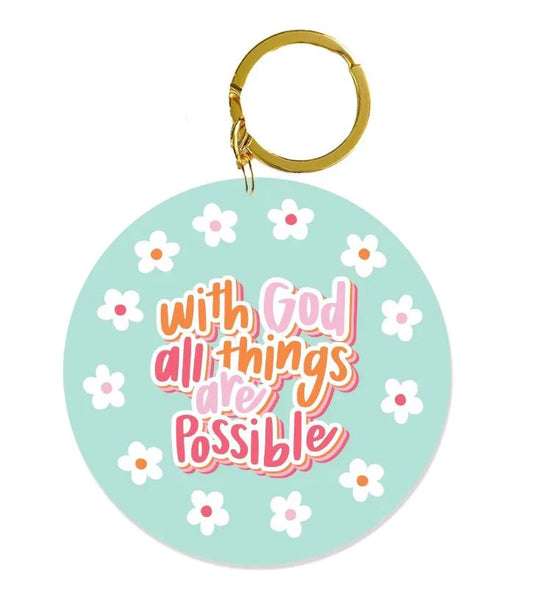 With God - Keychain