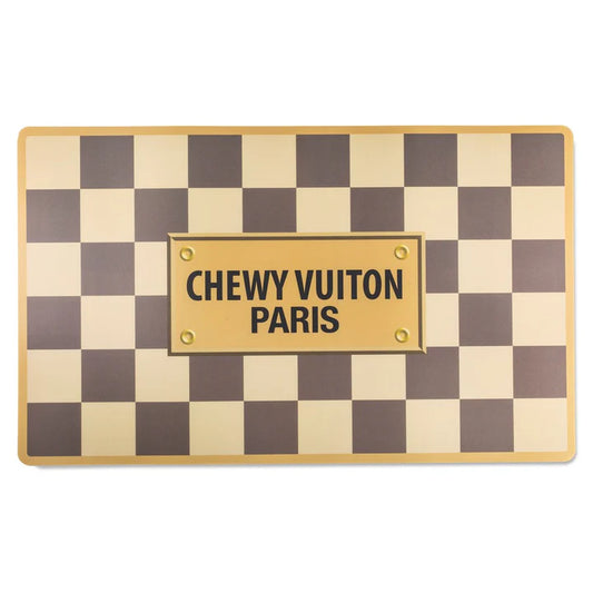 Checker Chewy Vuiton Placemat - Ascension Golf Carts, LLC