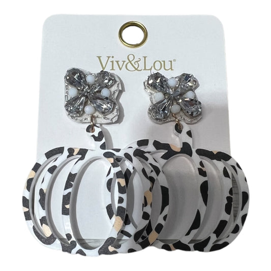 Cheetah Pumpkin Acrylic Earrings