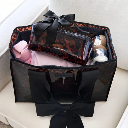 Case-Mate: Jelly Cosmetic Bag - Tortiseshell Bow