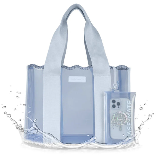 Case-Mate : Carolina Blue Crochet Wave Jelly Tote Bag