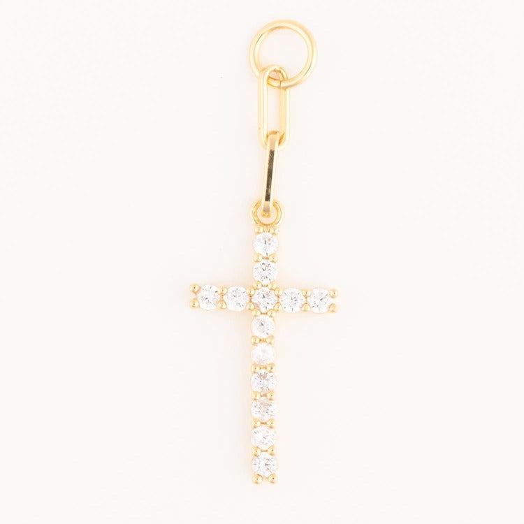 MM - Pave Cross Bag Charm