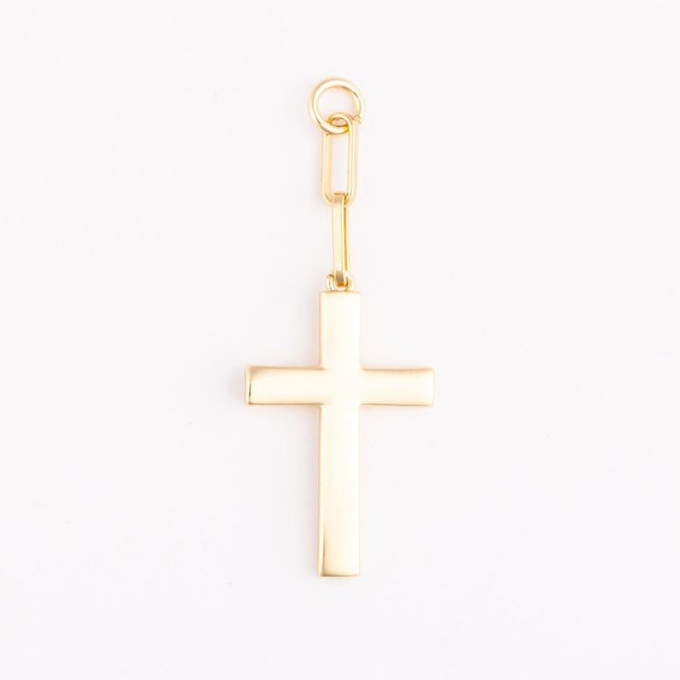 MM - Gold Cross Bag Charm